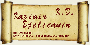 Kazimir Đelićanin vizit kartica
